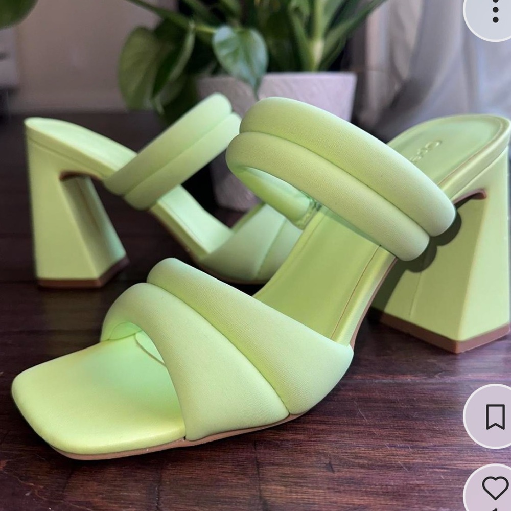open edit by nordstrom lime green sandals